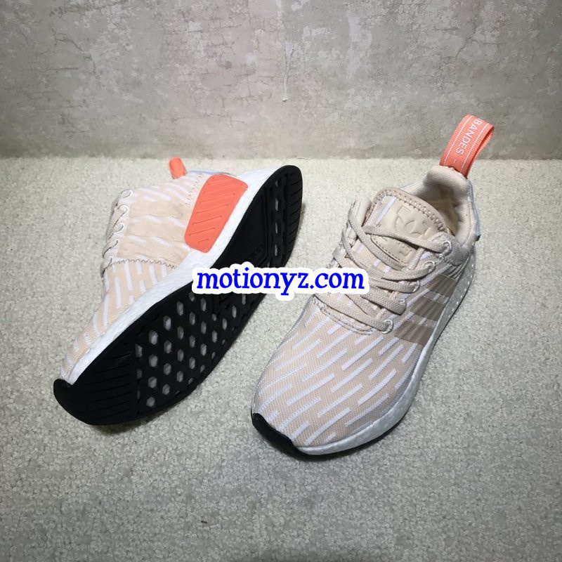 Real Boost Adidas NMD R2 PK Linen White